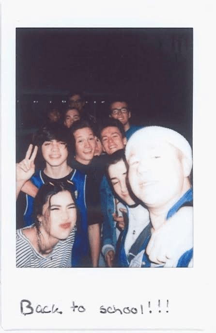 Back to school polaroid